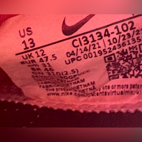 Nike Force Zoom Trout 7 Baseball Cleats White Black DC9904-103 Men’s Size 13 US - Picture 10 of 10